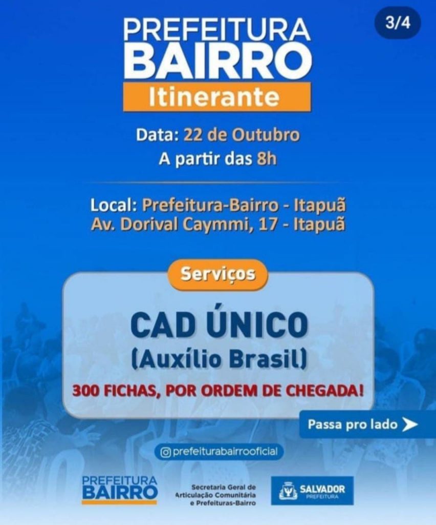 cad unico itinerante