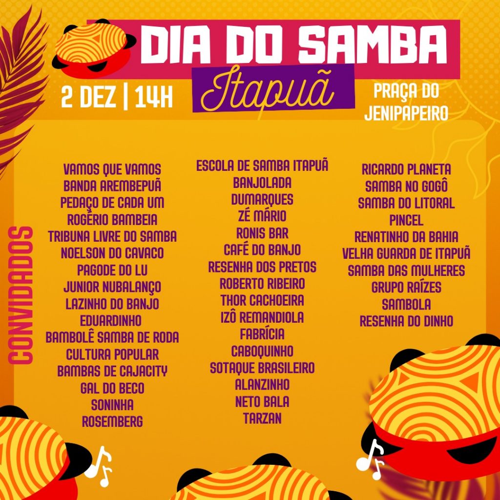 atracoes dia do samba