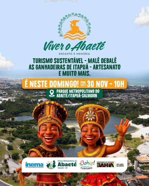 Viver o Abaeté celebra cultura, memória e turismo sustentável neste domingo (30), em Itapuã